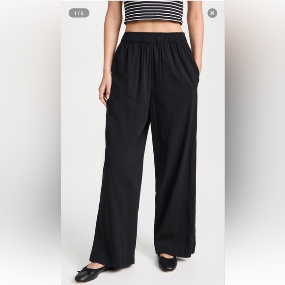 Madewell Pants - Madewell Black flare Wide Leg Pants flowy chic modern medium high rise stretch